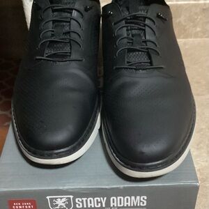 Gently used Size 12 Men’s Black Stacy Adams Business Casual Dress Shoes